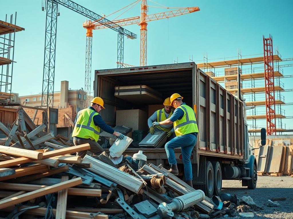 A close up shot of a construction site with a