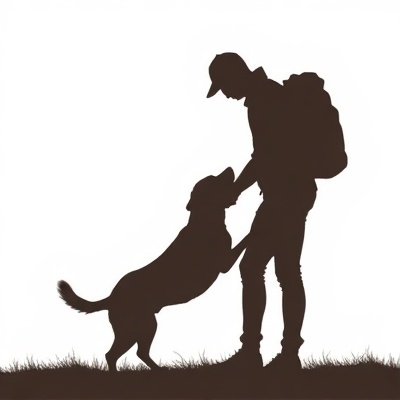 Volunteer helping a rescue animal
