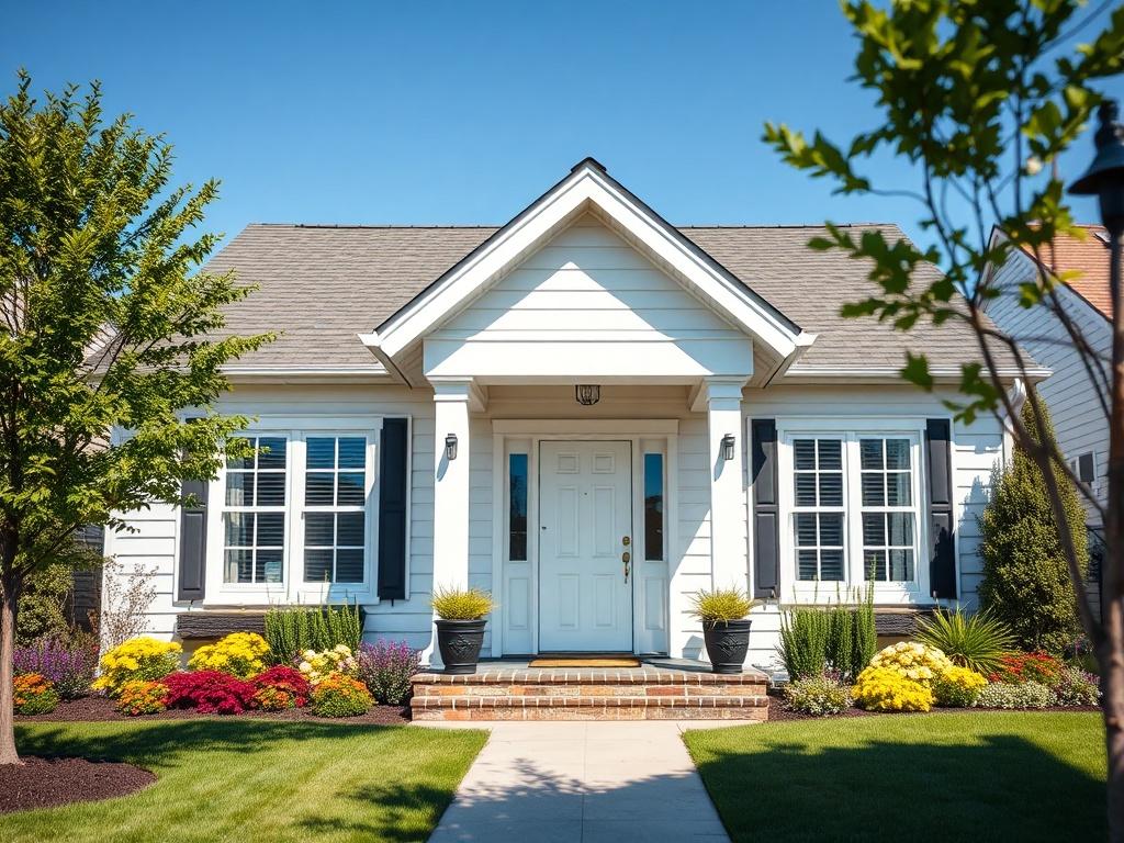 A hyper realistic close up shot of a beautifully renovated