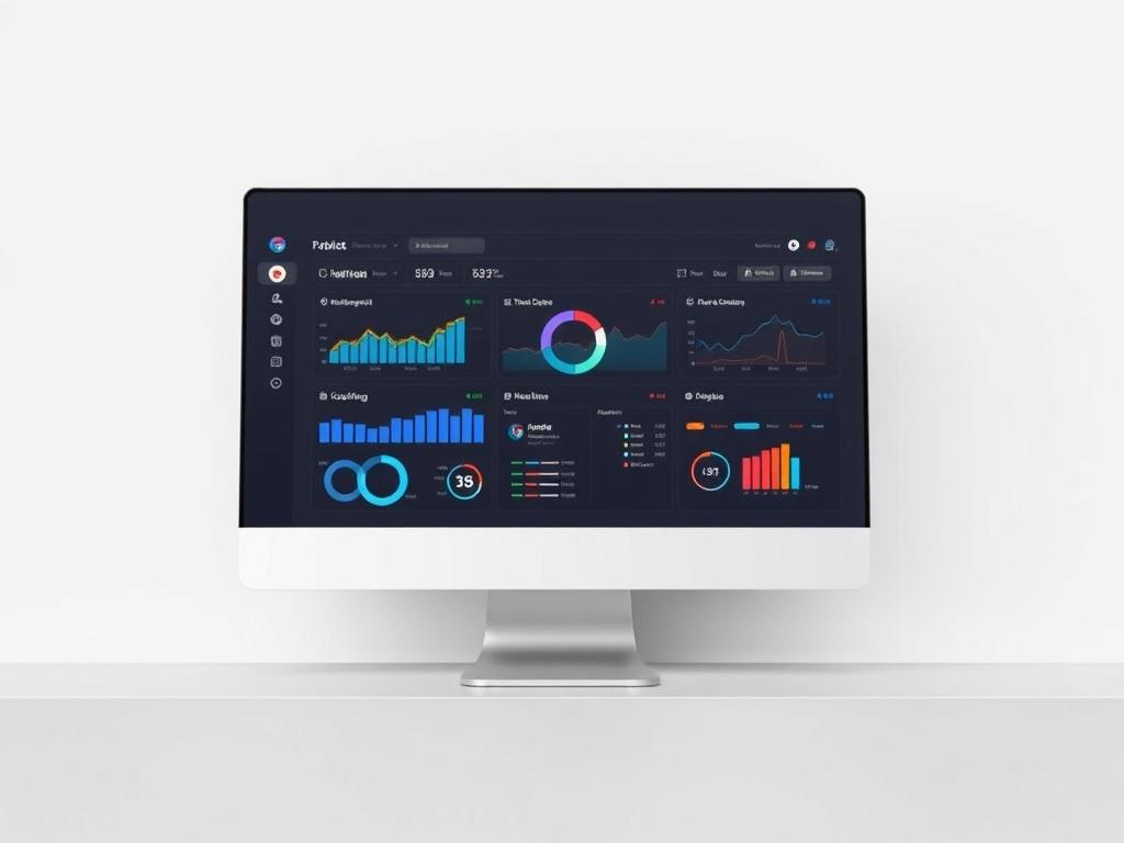 A high resolution image of an innovative tech dashboard displayed