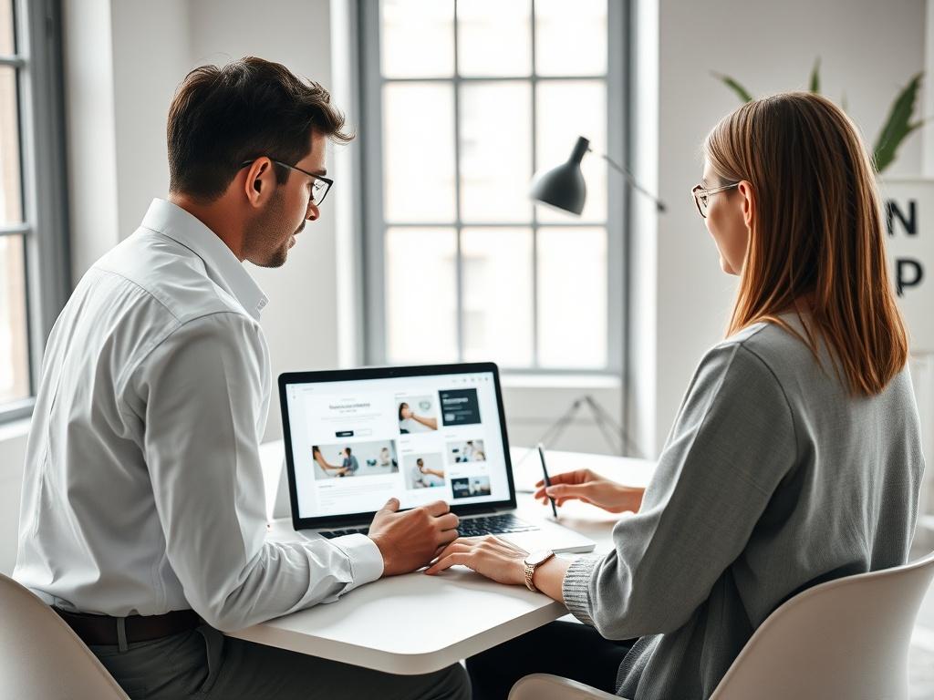 A high resolution image of a professional design consulting session