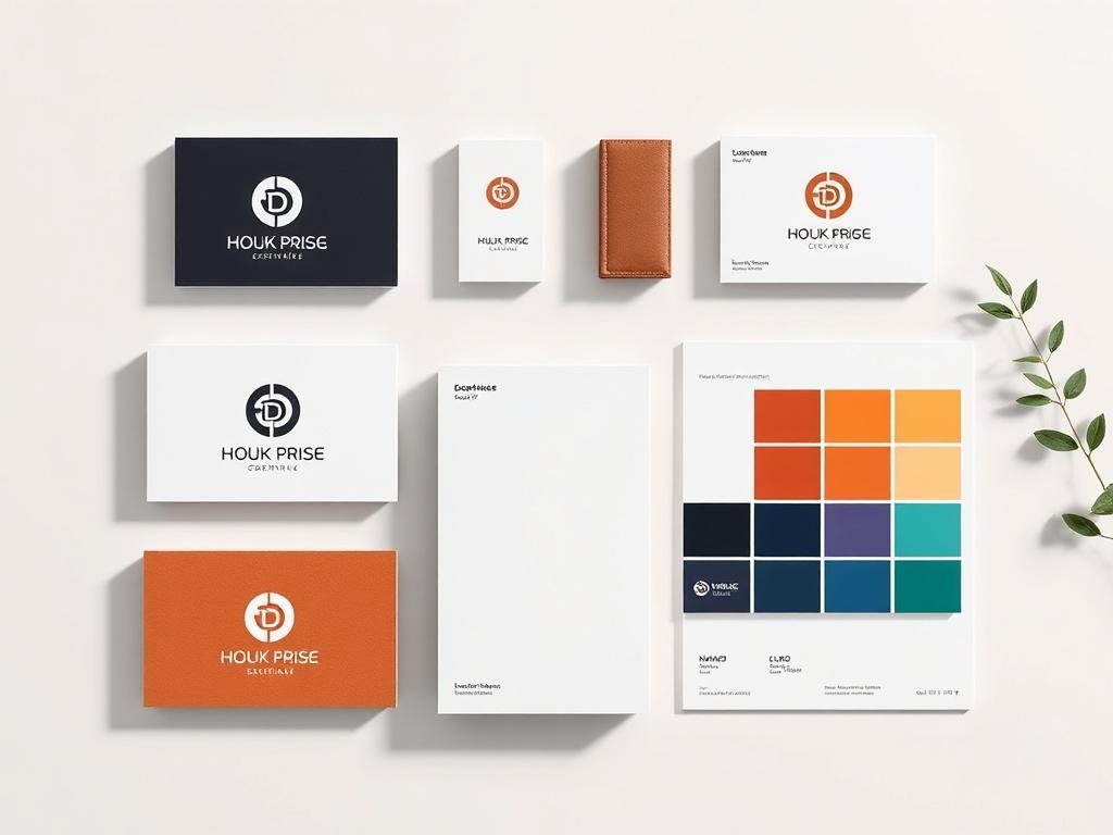 A high resolution image showcasing a variety of brand identity