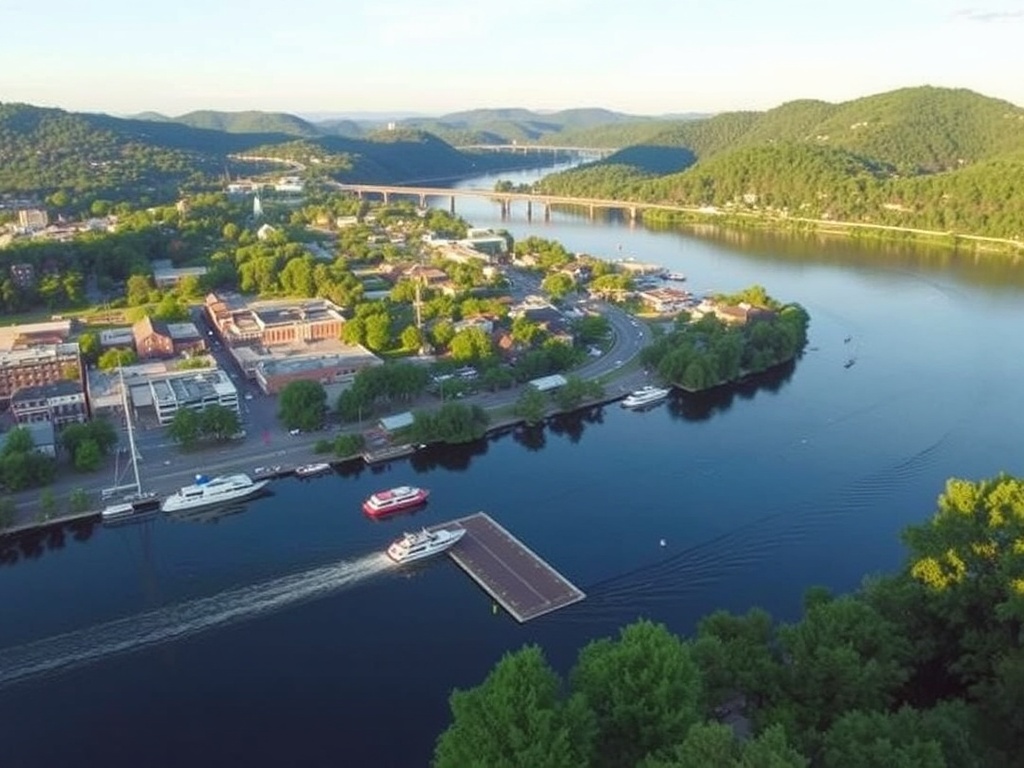 Tennessee River scenic waterfront views in Chattanooga
