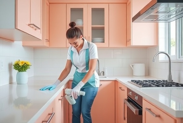 Kitchen deep cleaning and sanitization