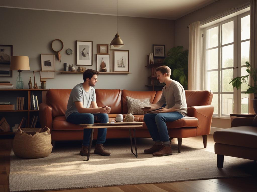 a satisfied customer discussing service contracts with a technician in