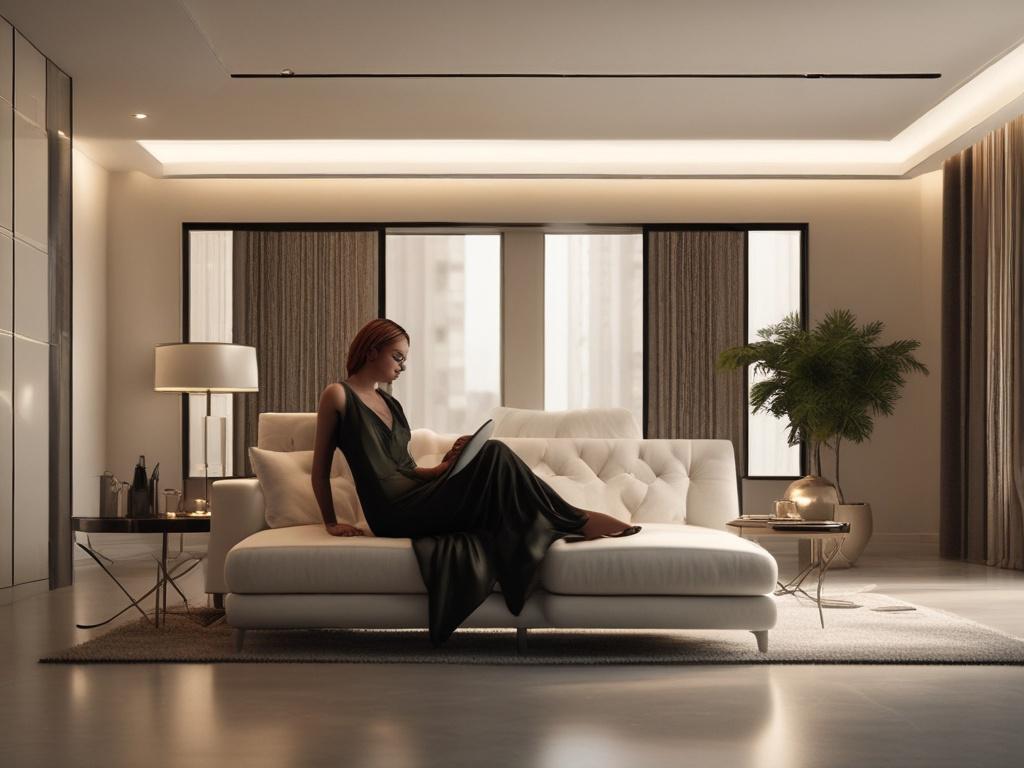 A serene setting featuring an intimate space with soft lighting