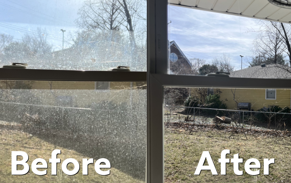 Professional window cleaning results