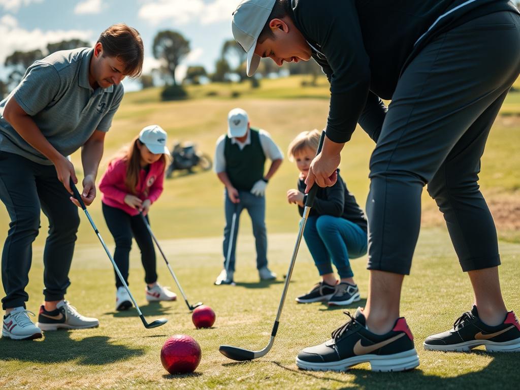 A vibrant scene of a group coaching session on a