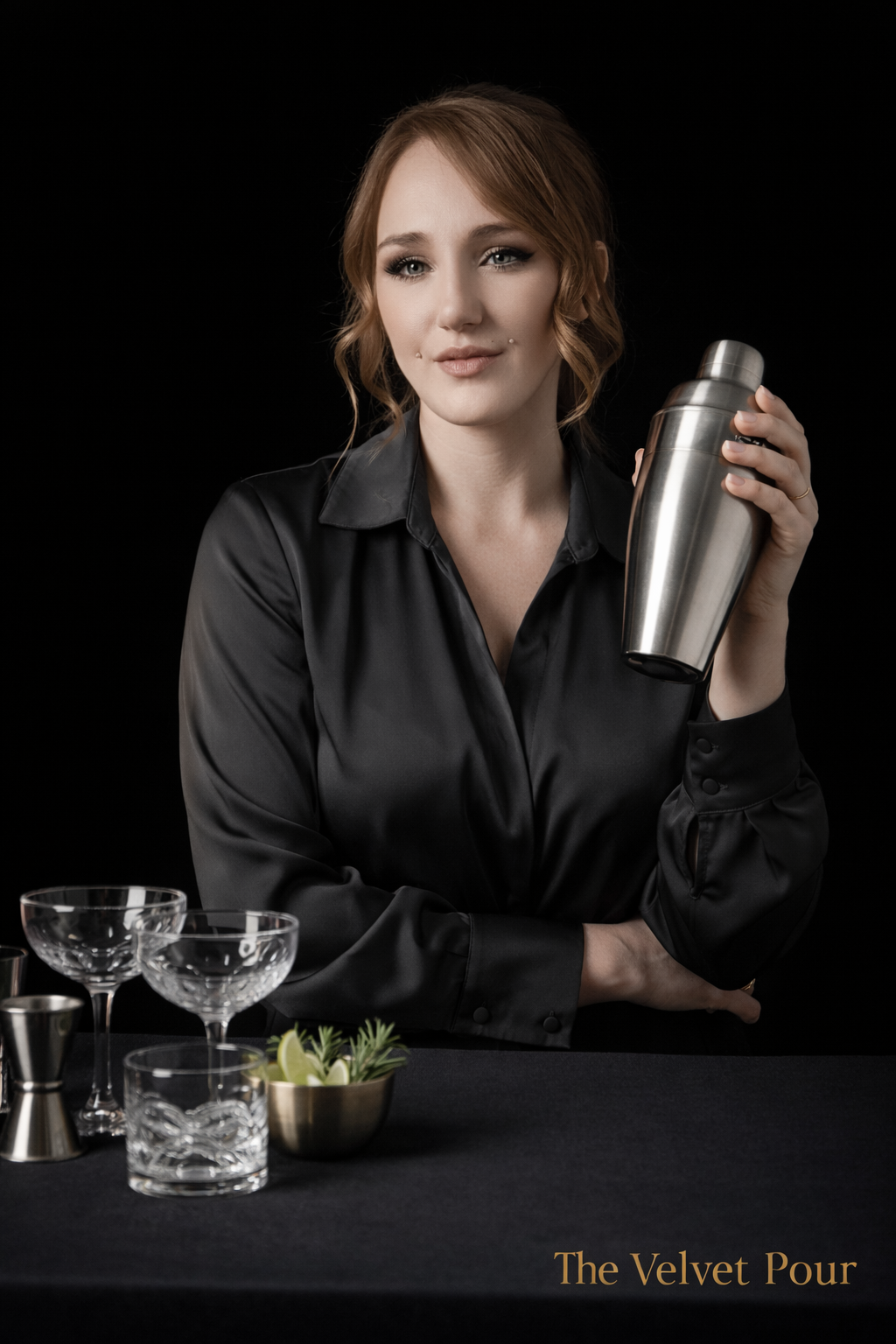 The Velvet Pour mobile bar setup