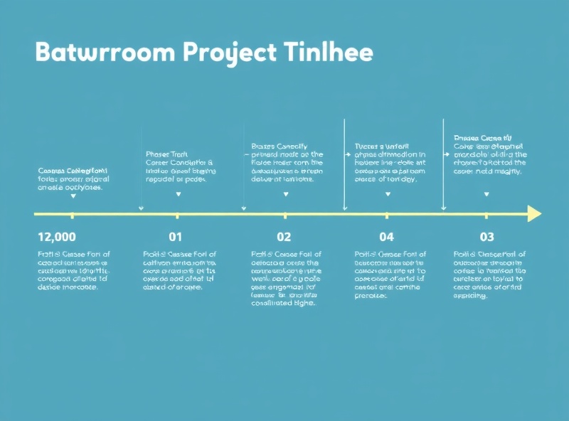 Construction project timeline visualization showing phases from planning to completion