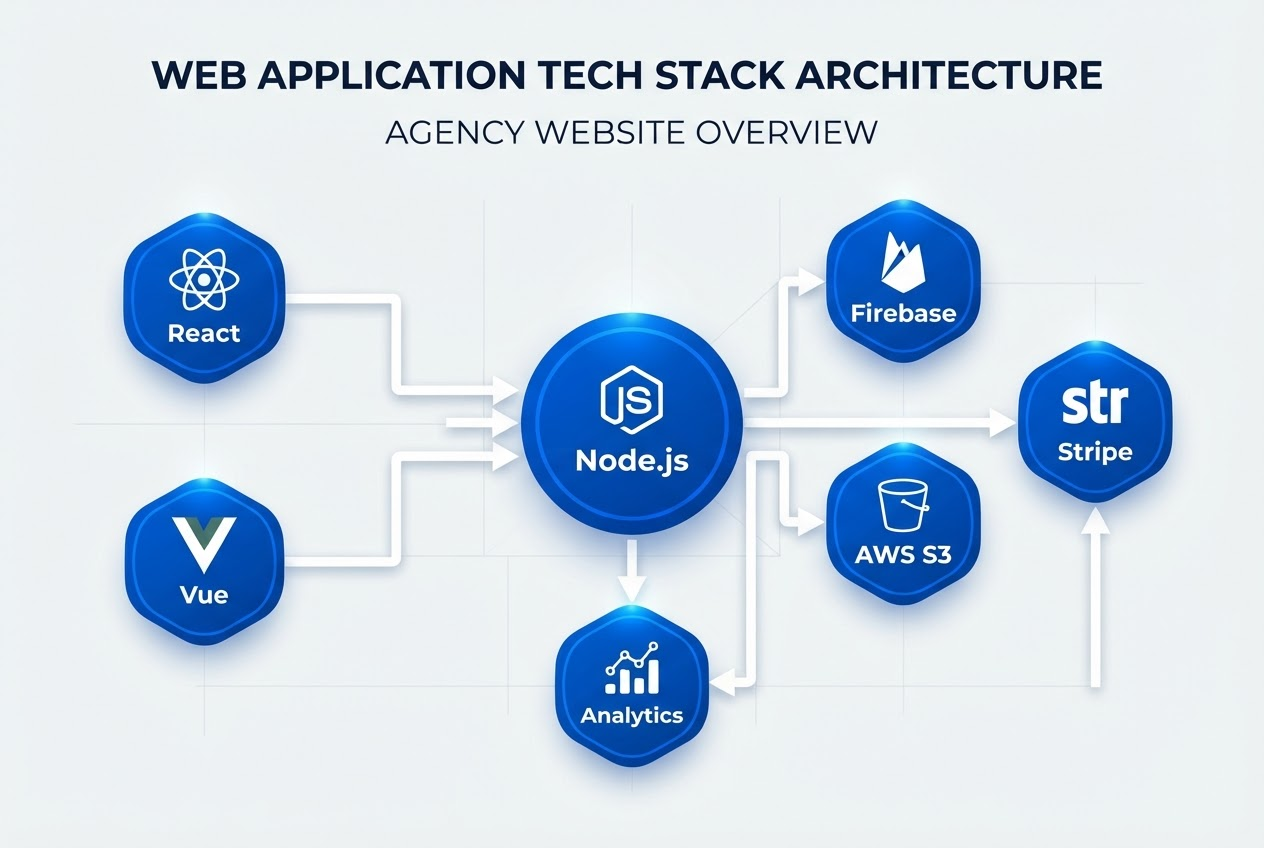 Tech stack architecture diagram