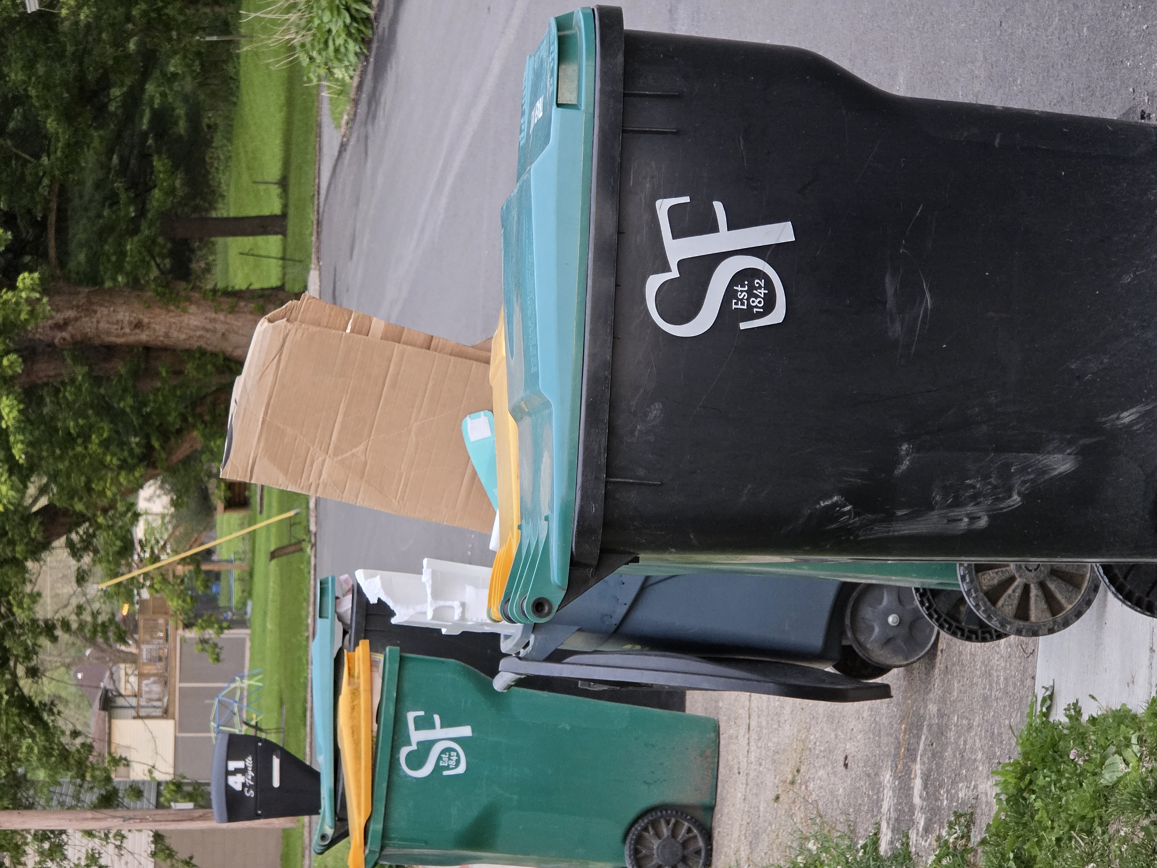 Ordrly service in action - trash placement