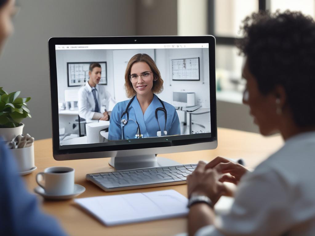 A close up shot of a healthcare professional engaging in