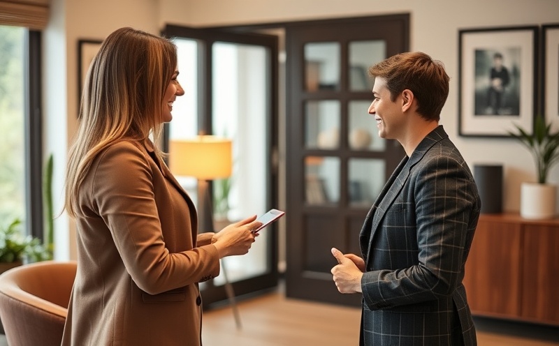 Professional consultant welcoming new client for first meeting
