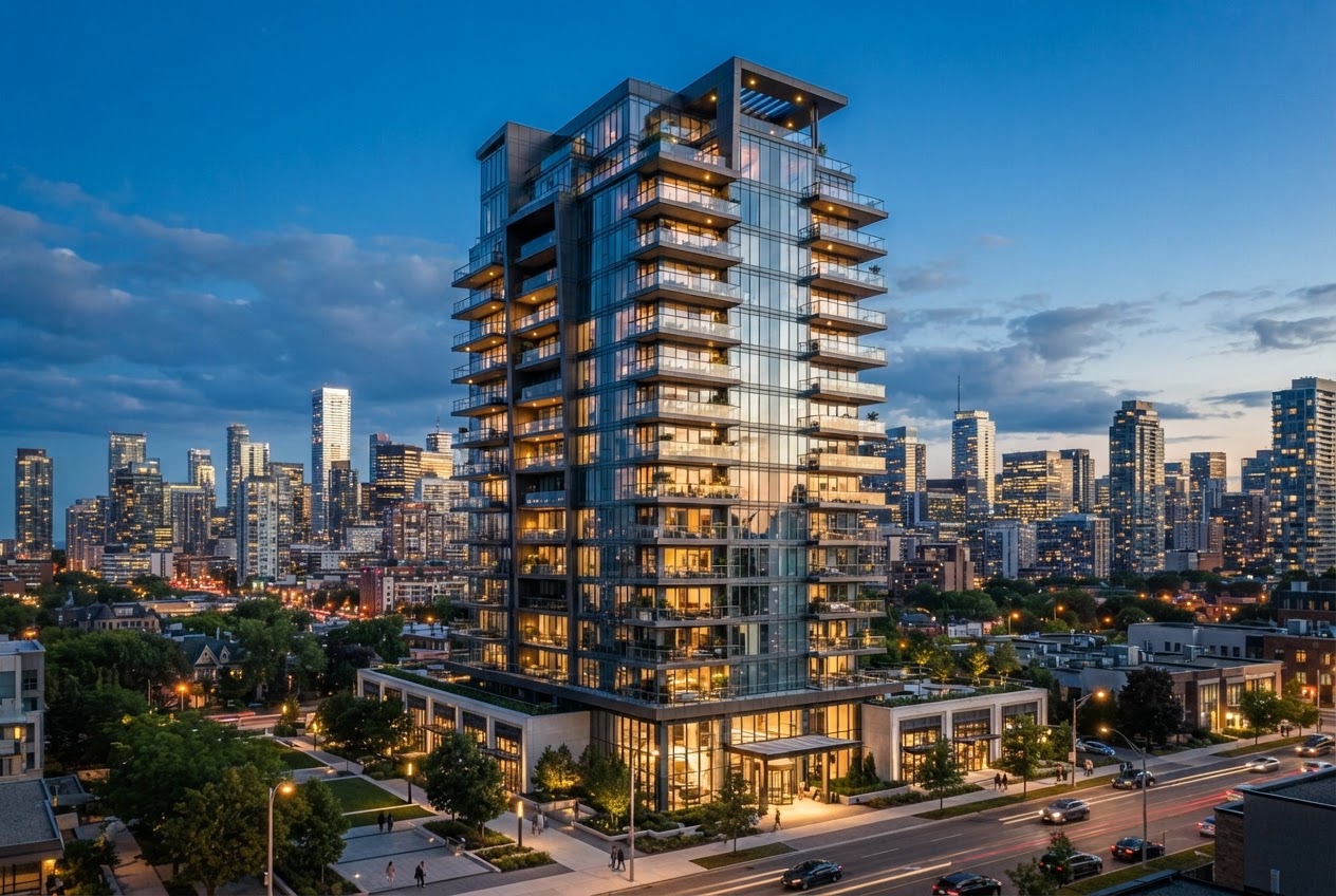 Modern investment property building