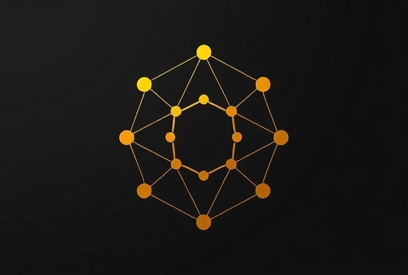 Abstract geometric pattern representing structure and growth