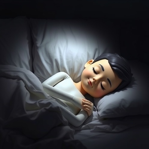 Person sleeping peacefully