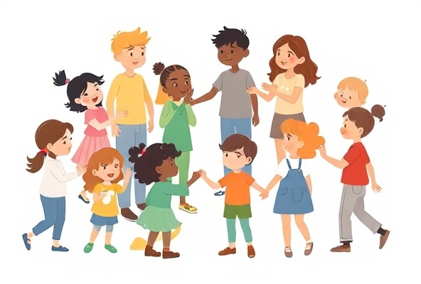 Diverse kids and teens in a safe, supportive environment