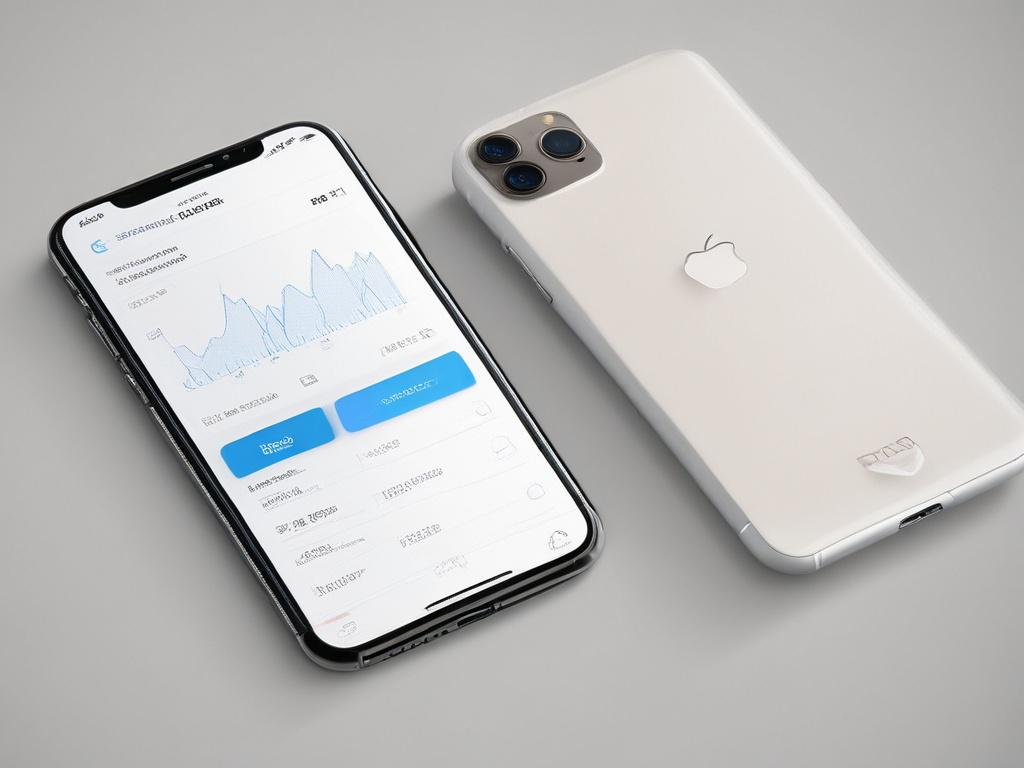 hyper realistic close up of an expense tracking app on