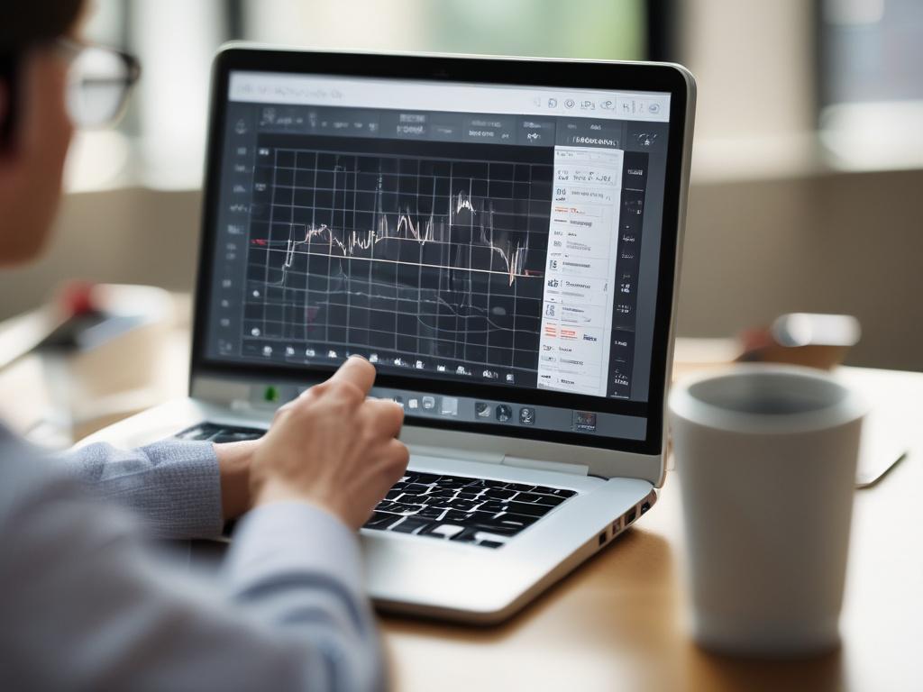 A close up shot of an investment advisor discussing portfolio
