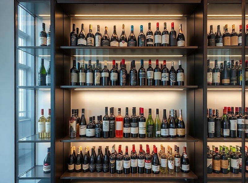 Architectural wine display