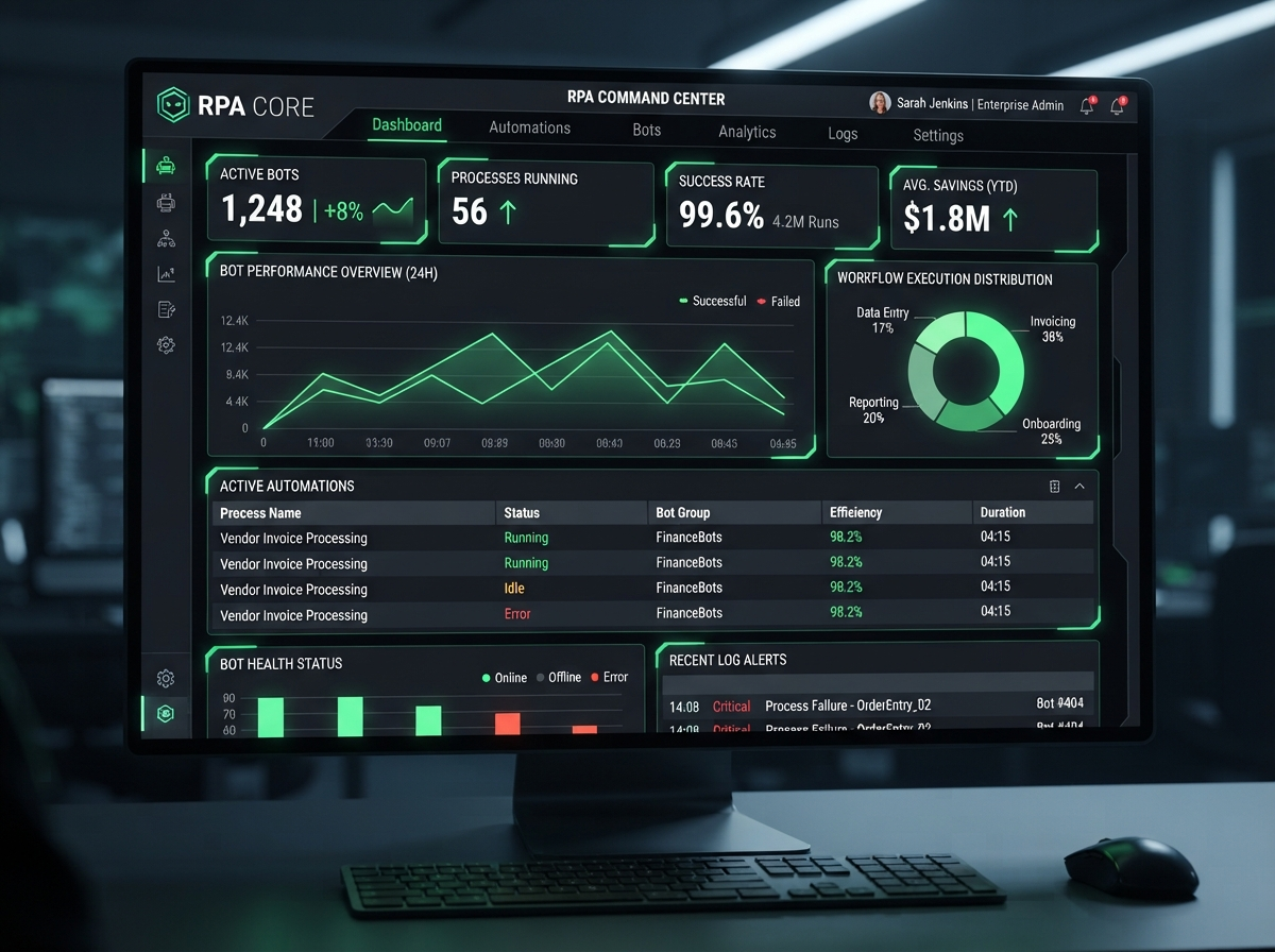 CRM automation dashboard