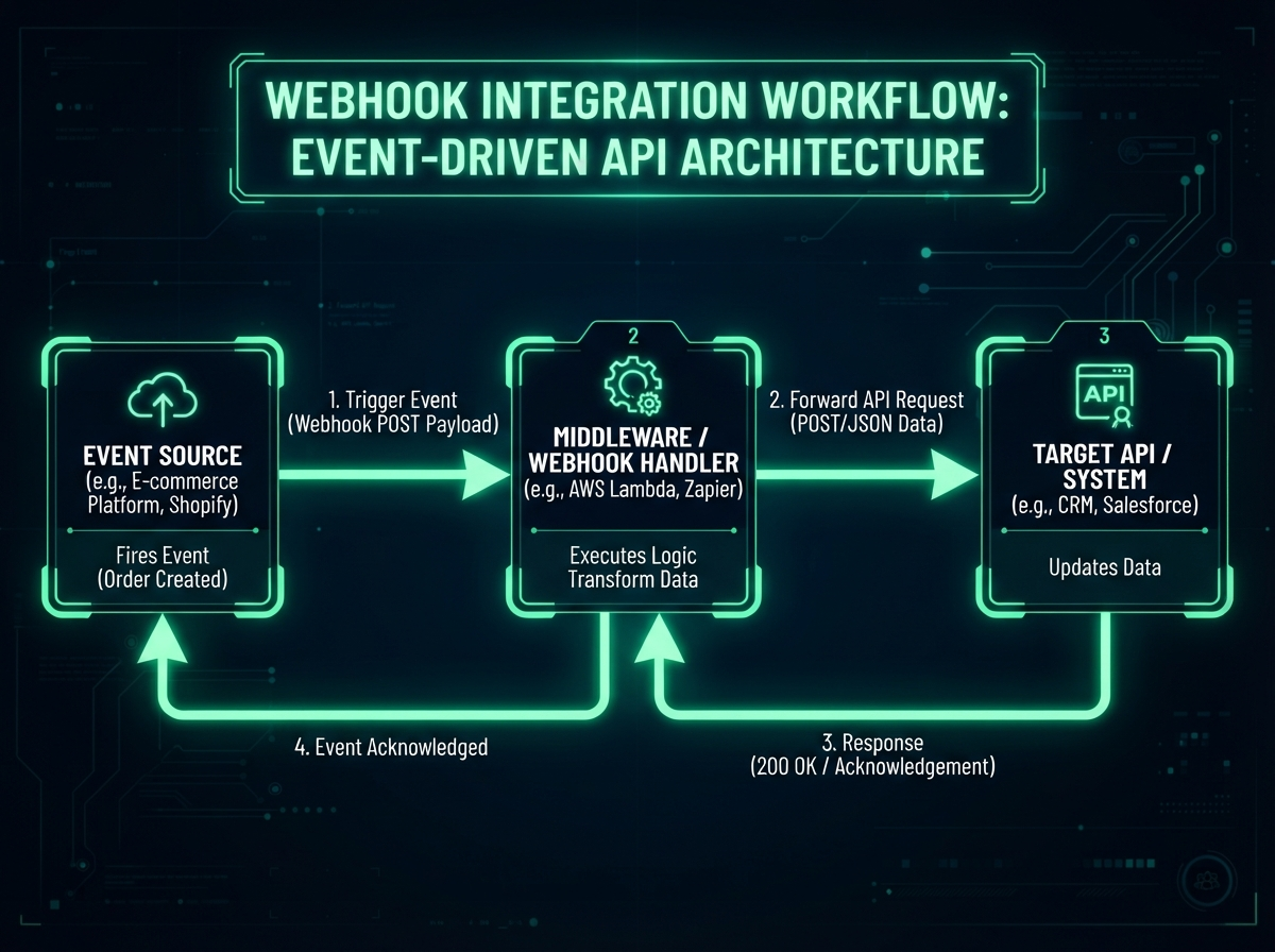 Webhook integration diagram