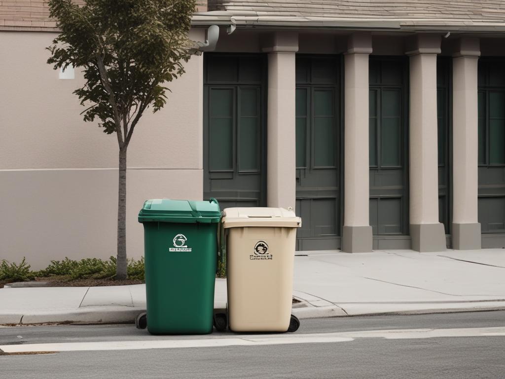 curbside trash can service, waste management, Glen Cove