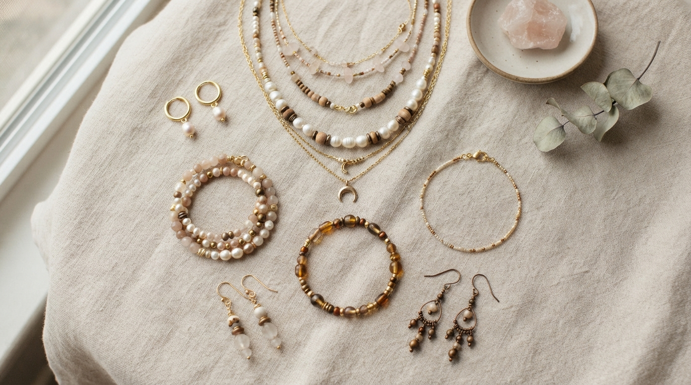Handcrafted beaded jewelry collection