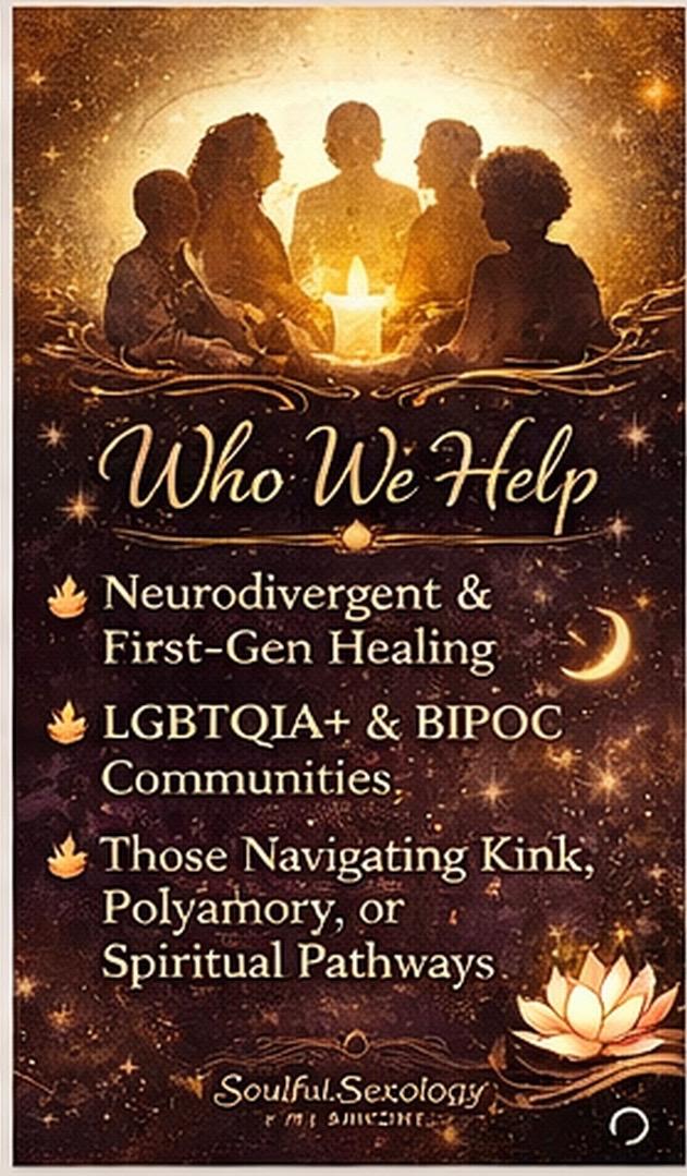 Tarot-inspired card illustrating service fit and healing pathways