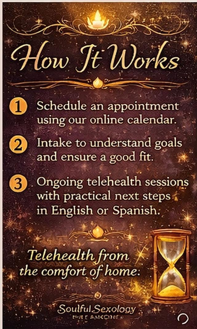 Tarot-inspired card representing the referral process and collaboration