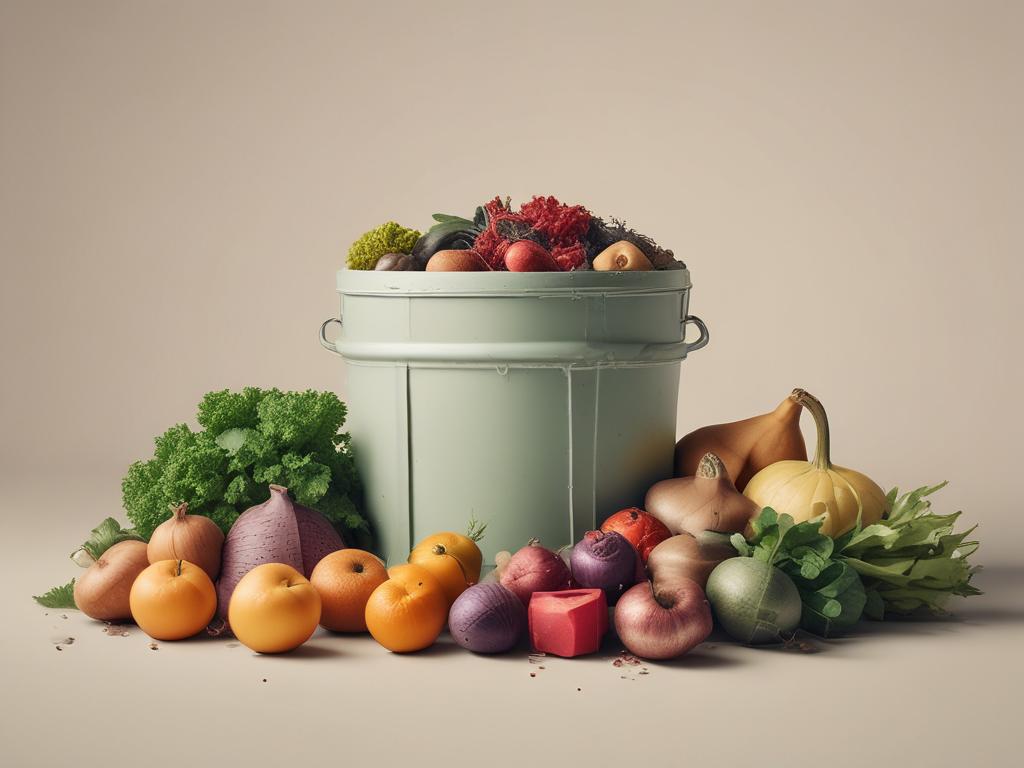 organic waste, kitchen scraps, composting container