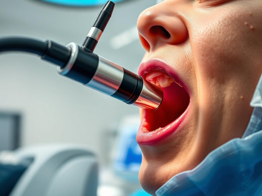 A realistic high resolution of an endoscopy procedure in a