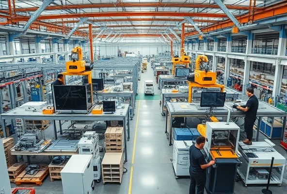 Industrial Facility Upgrade - Modernized facility with advanced maintenance systems