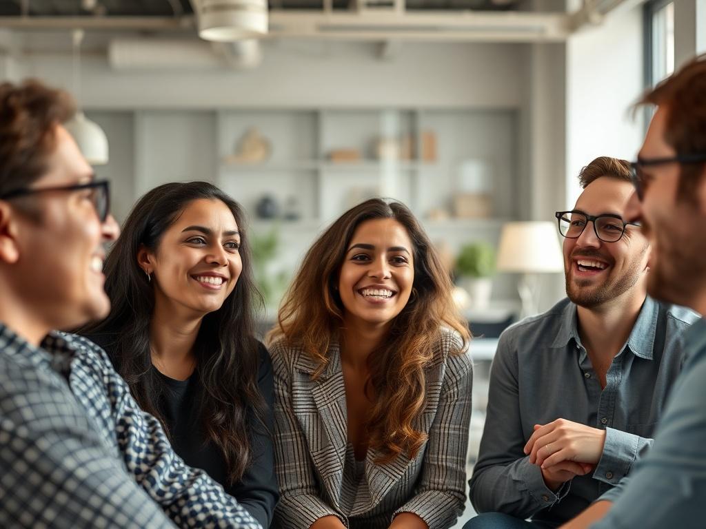 A high resolution image of a diverse group of individuals