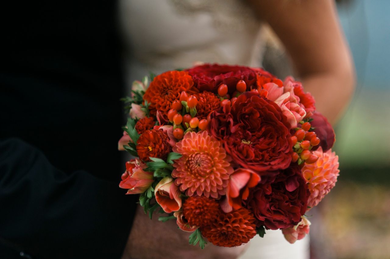 Bridal bouquet close-up