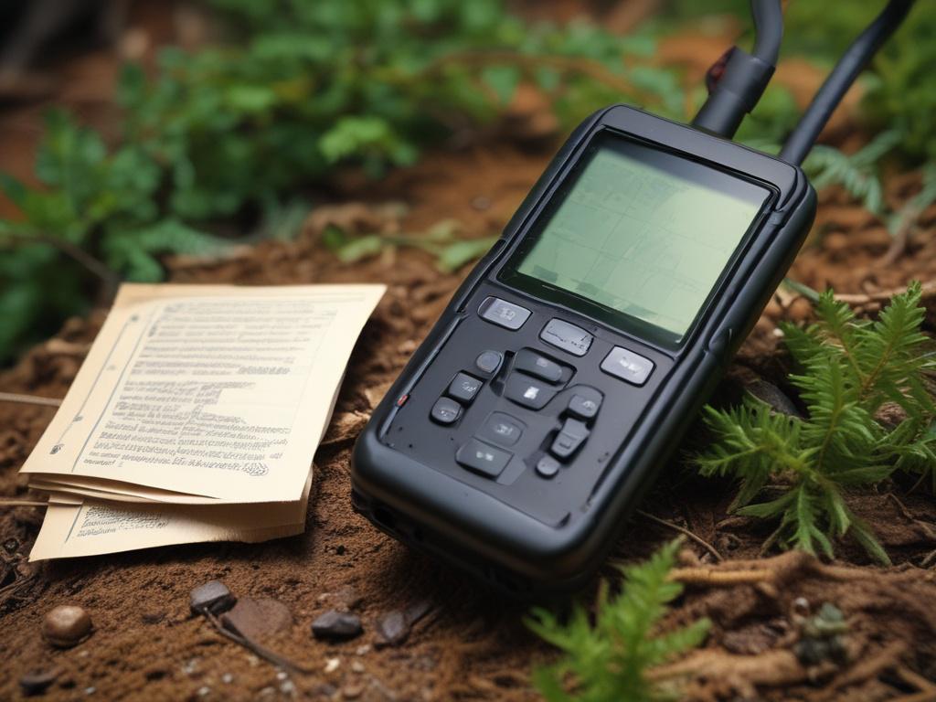 realistic high resolution of a wildlife tracking device placed in