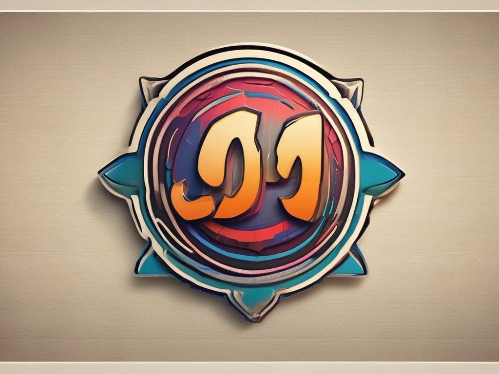 A close up shot of a beautifully designed logo on