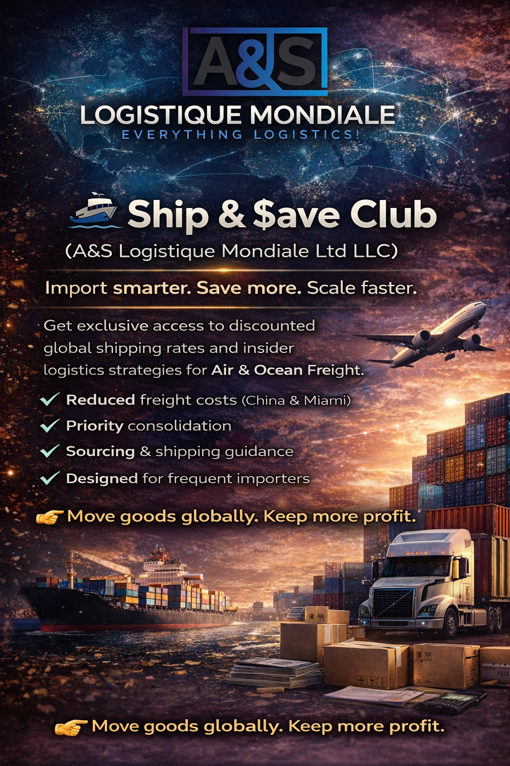 A&S Logistique Mondiale - Ship & Save Club