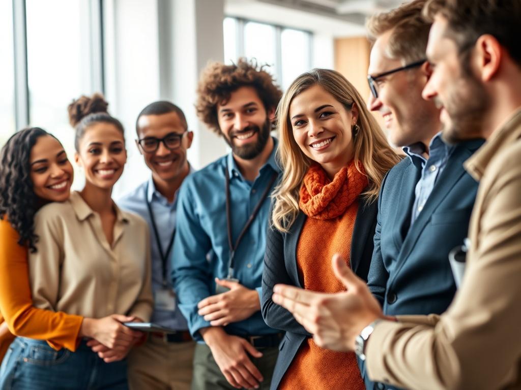 A vibrant close up image showing a diverse group of