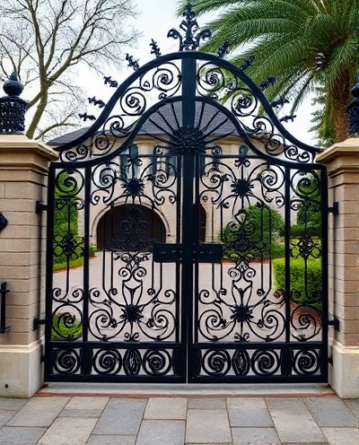 Μεταλλική πύλη εισόδου