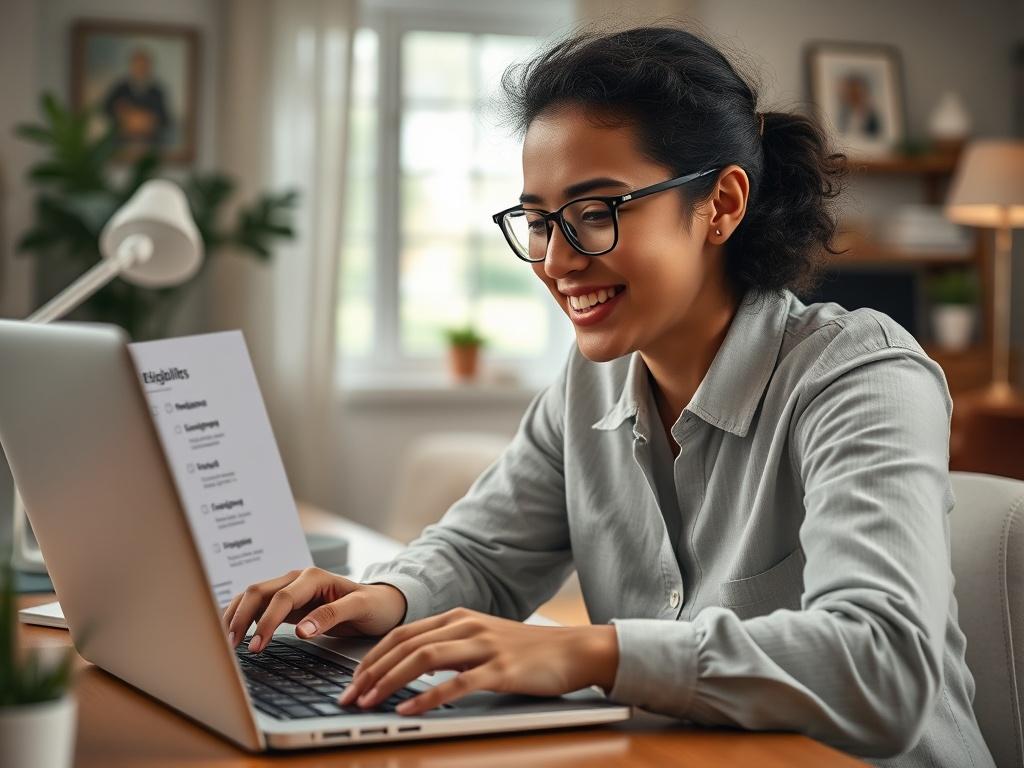 A close up shot of a person looking relieved while