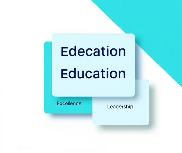 Abstract layered education excellence visualization
