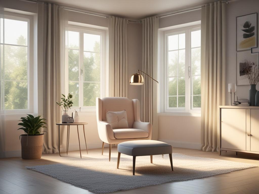 A serene, high resolution of a calm and inviting coaching