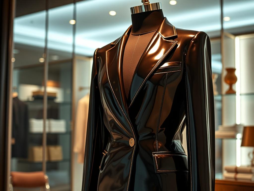 A stylish CEO Blazer displayed elegantly on a mannequin in