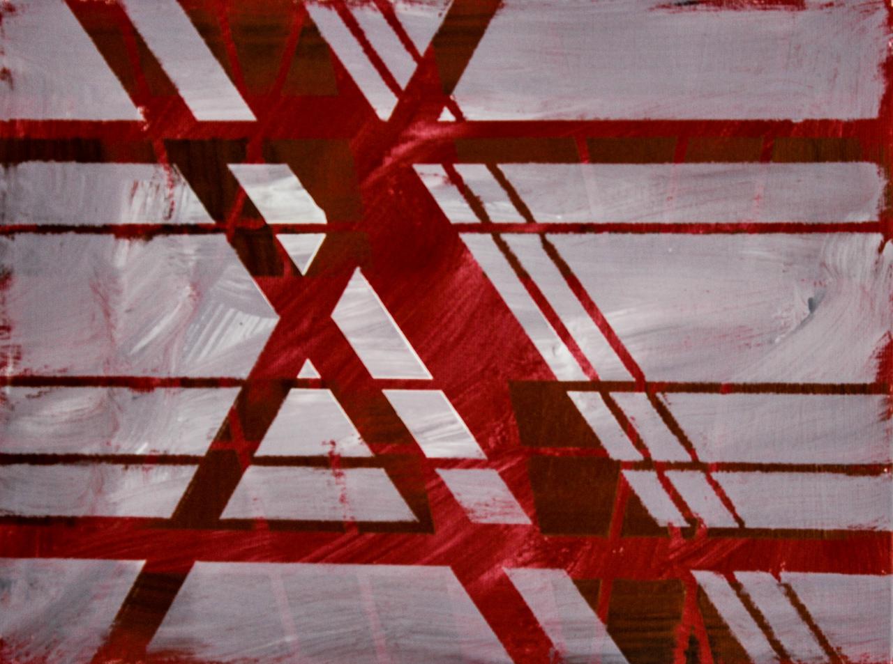 paper-tape experiment v, 30x40cm, acrylic & latex colors on canvas, 2016.jpg