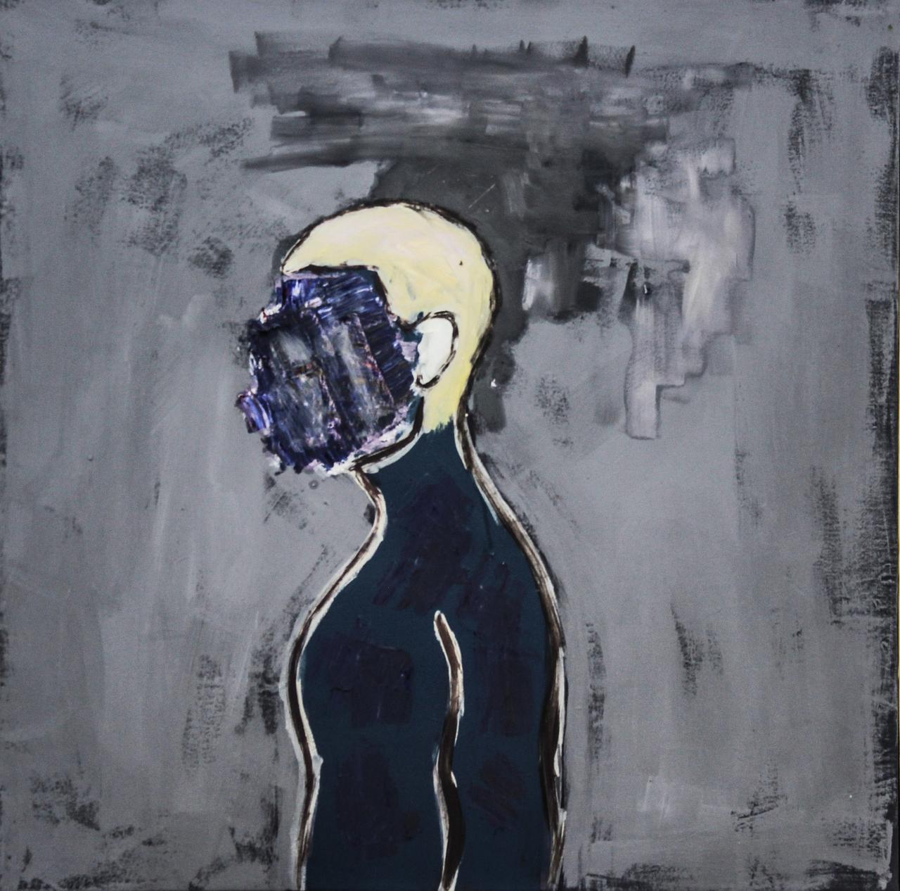 chaos self-portrait v, 70x70cm, oil & emulsion on canvas, 2016.jpg