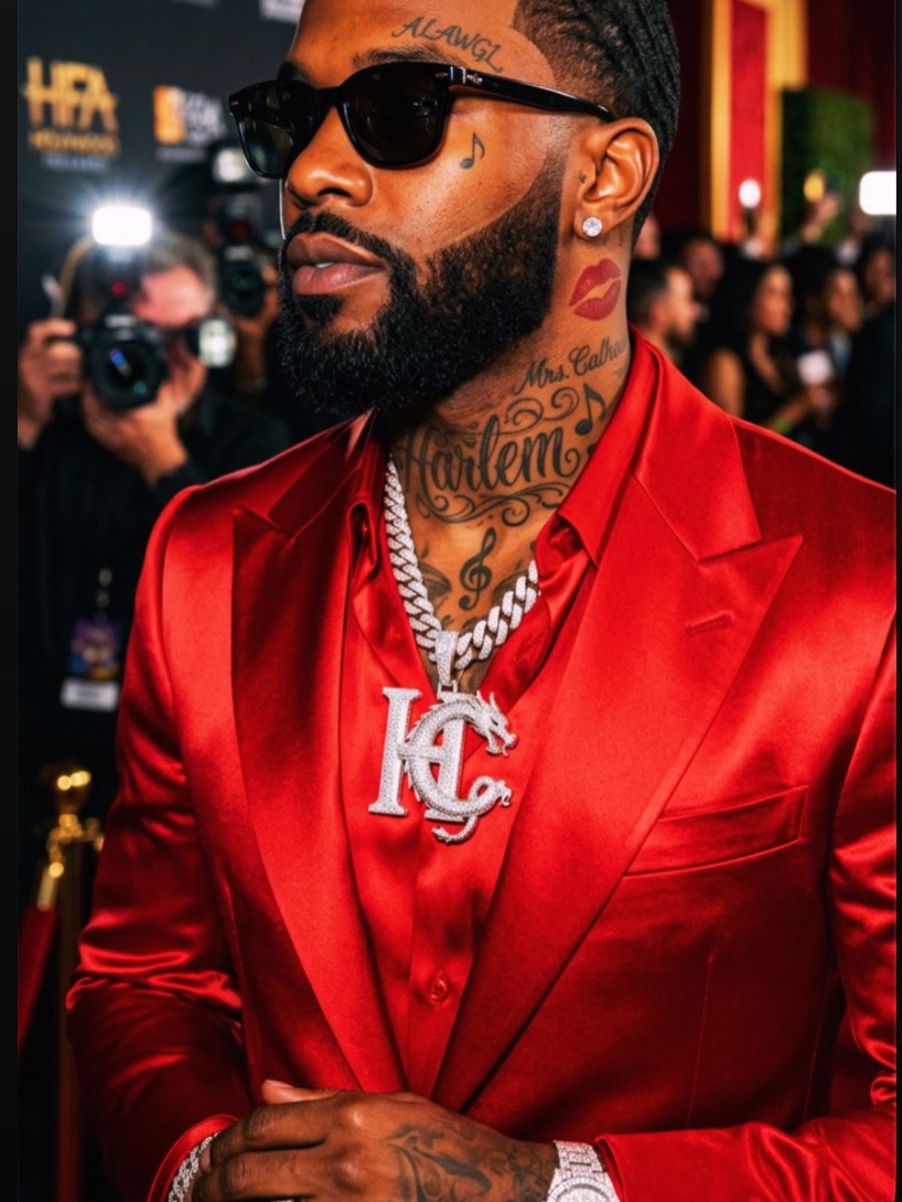 Harlem Calhoun - Red Suit - Personal Brand