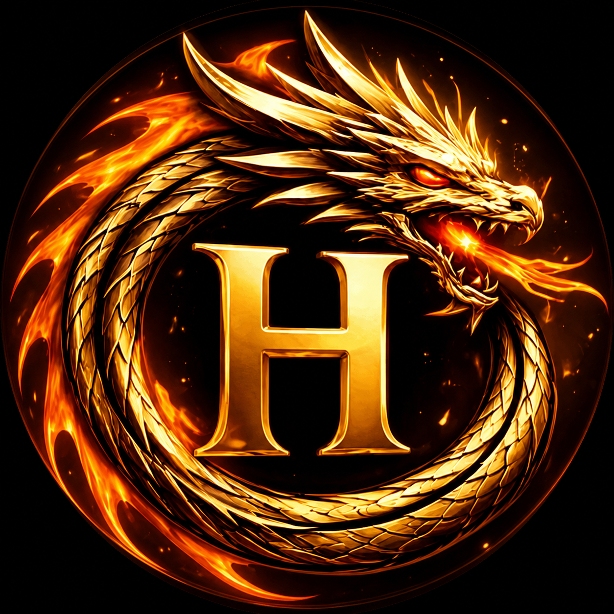 Harlem Calhoun Dragon Logo