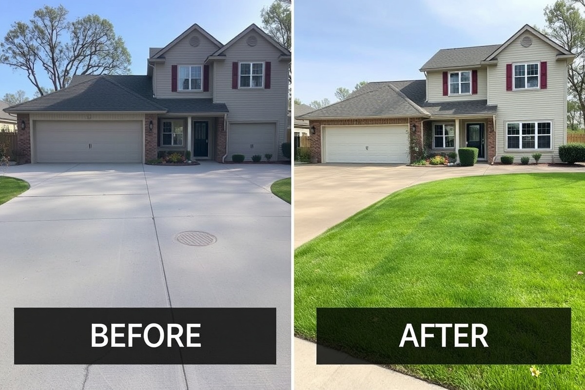Professional driveway transformation
